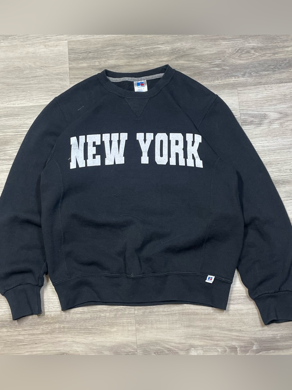 Russell Athletic Black NYC Crewneck